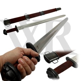 10th Century Godfred Viking Sword Full Tang Tempered Battle Ready Hand Forged