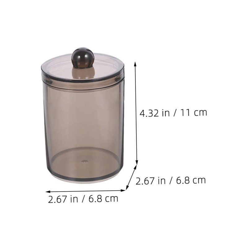 CAXUSD Cotton Swab Containers Lid 3pc Cotton Pad Dispenser Compact