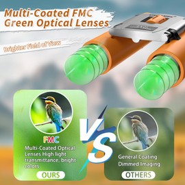 USCAMEL Binoculars Kids 8×21 Compact Binoculars Small Binocular for Bird Watching, Hunting, Travel