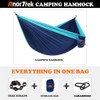 AnorTrek Camping Hammock, Super Lightweight Portable Parachute Hammock with Two