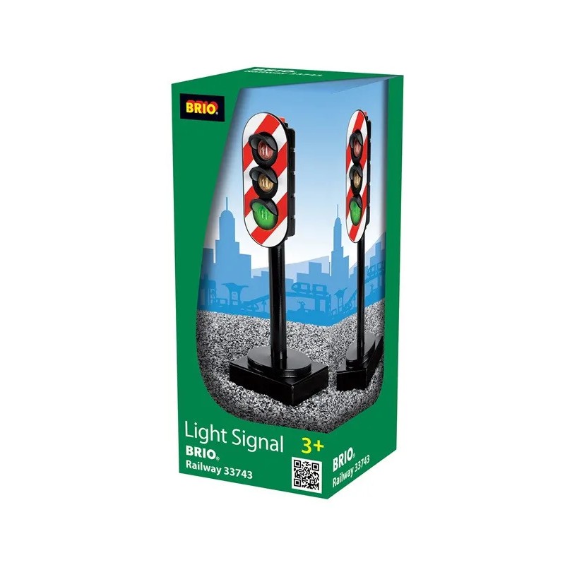 BRIO World Light Signal Wooden Railway Train 33743