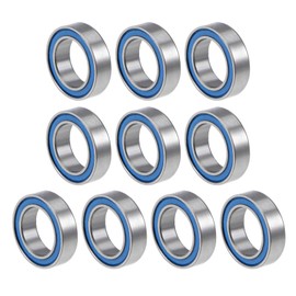 QUARKZMAN MR117-2RS 7 x 11 x 3 mm Ball Bearings x 10 Pieces Chrome Steel for DIY Projects Tools Machines ABEC5 Double Sealed