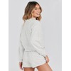 MEROKEETY MEROKEETY Women's 2025 Fall Oversized Batwing Sleeve Lounge Sets