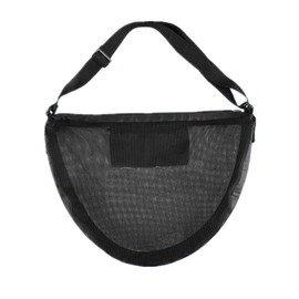 Basketball Storage Single Ball Bag with Zipper Pocket Sports Crossbody Large Capacity Mesh Sport Game Ball Storage Bag for Carrying Basketball,Volleyball,Football