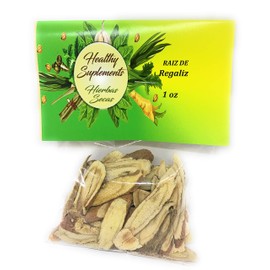 Healthy Supplements Raiz de Regaliz 1 Oz Licorice Root 1 Oz