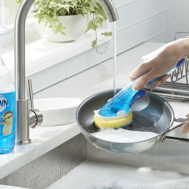 Dawn No-Drip Fillable Dishwand Non-Scratch, Clear
