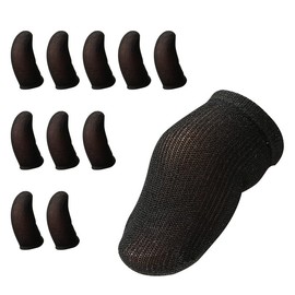 APNshop Ultra Thin Finger Sack for Gaming, Carbon Fiber Black FPS Mobile Sound Game Pro (10 Pieces), Ultra Sensitive, Yubisaku, Finger Sack for Smartphones, Games, Finger Sack for Games,