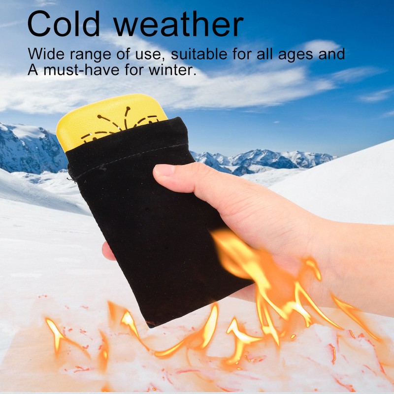 Ultralight Portable Yellow Hand Warmer Indoor Outdoor Pocket Warmer Heater