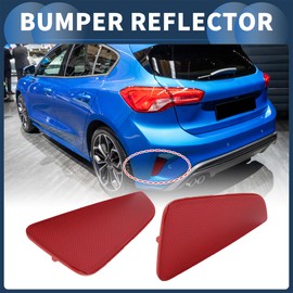 INFINAUTO Bumper Reflector Rear Bumper Reflector Side Marker No.JX7B13B415EA/JX7B13B414EA for Ford Focus MK4 2018-2023 Plastic Red Durable