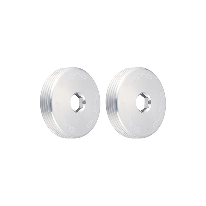 Sugino Engineering Bicycle CNS Alloy Dust Cap Aluminum Caps (Pair),