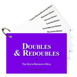 Baron Barclay Doubles & Redoubles - The Quick Reference Deck - St. Petersburg Bridge Club - Great Tool to Help Your Bridge Game