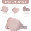 3D Sleep Mask,1 PCS Pink Eye Mask for Sleeping,Comfortable Adjustable