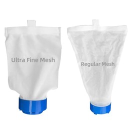 Sepetrel 2pcs Pool Vacuum Replacement Mesh Collection Bags,Includes A Fine Mesh Collection Bag and A Standard Mesh Collection Bag for Clasp Collection Bag Vacuum