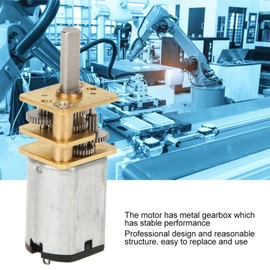 Garosa GA12-N20 DC 3V Gear Motor Low Noise High Torsion Reducer Gear Motor 15-1000RPM, with Metal Gearbox(50RPM),Geared motor