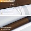BTTN Brown Fabric Shower Curtain - Geometric Shower Curtain Set