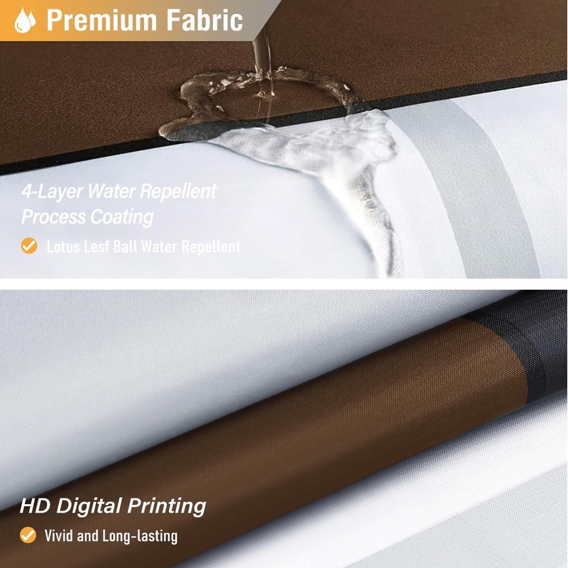BTTN Brown Fabric Shower Curtain - Geometric Shower Curtain Set