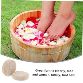 Ipetboom 10pcs Foot Bath Effervescent Tablets Ginger Foot Soak Supplies for Home Relaxation