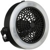 HAC 2094 3-Way Light & Fan, Black, W 7.9 x