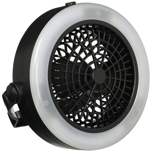 HAC 2094 3-Way Light & Fan, Black, W 7.9 x D 2.4 x H 7.9 inches (20 x 6 x 20 cm)