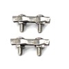 304 stainless steel wire rope clip cable rope double clamp