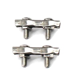304 stainless steel wire rope clip cable rope double clamp M8 pack of 2 pieces