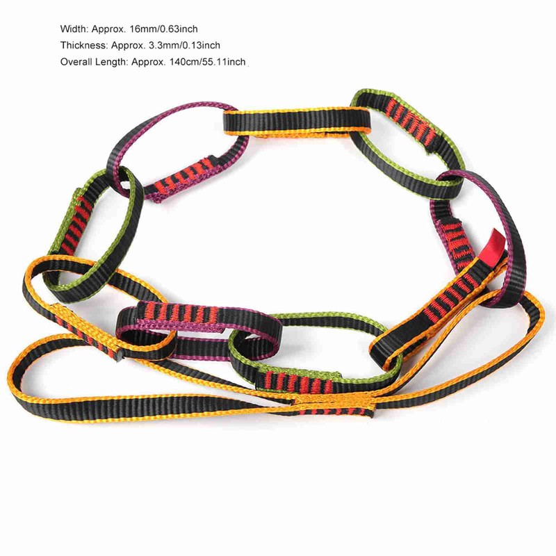 Outdoor Nylon Climbing Equipment Downhill Forming Ring Sling Daisy Chain