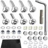 Anti Theft License Plate Screws Kits, Rustproof Stainless Steel Mounting