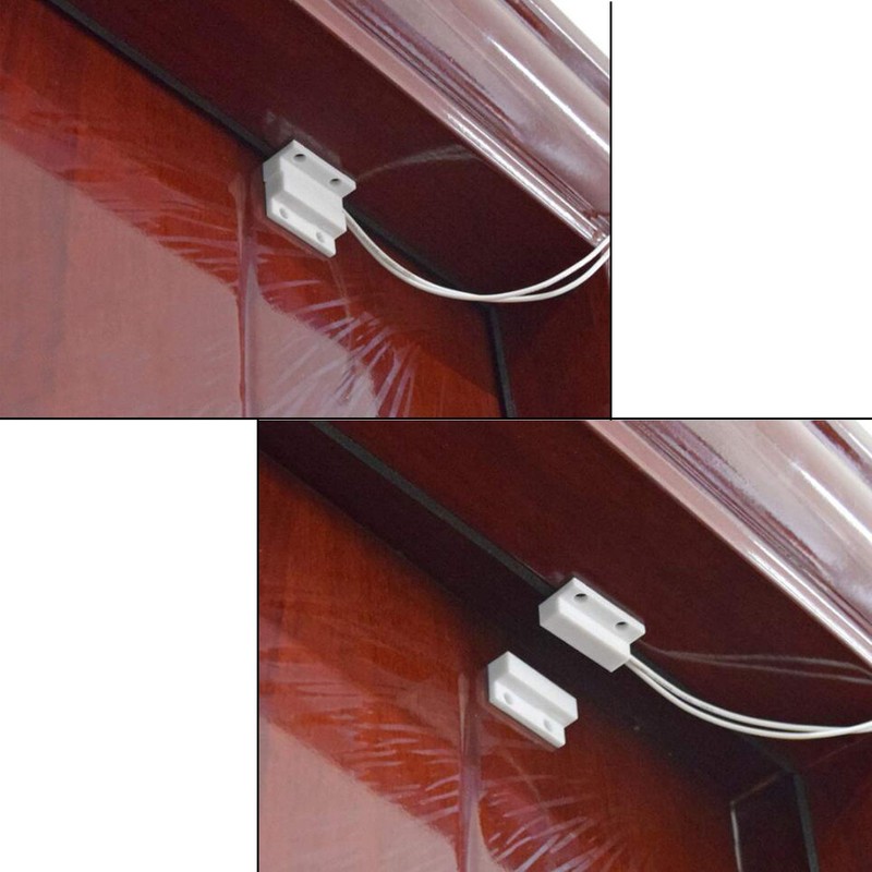 HALJIA 2PCS MC 38 Wired Door Window Sensor Magnetic Switch
