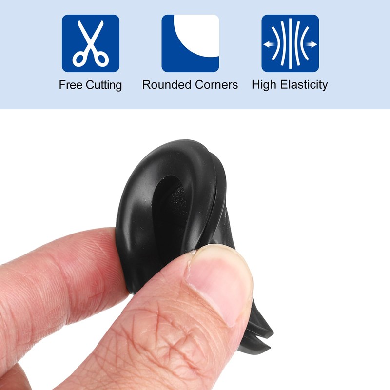 QUARKZMAN Pack of 3 Rubber Sleeves 2-4/8 Inch (63 mm)