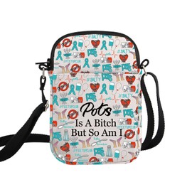 G2TUP POTS Inspired Gift POTS Is A B* Makeup Bag POTS Awareness Cosmetic Bag POTS Syndrome Fighter Gift (POTS Is A B* S)