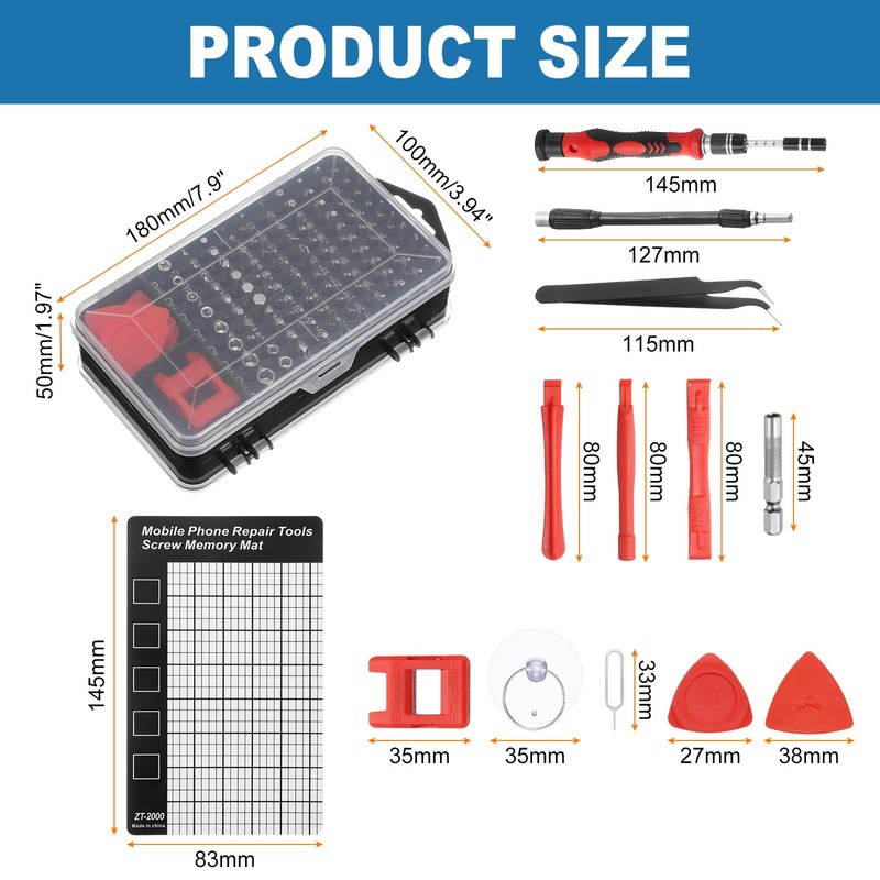 sourcing map 123 in 1 Magnetic Precision Screwdriver Set Electronics