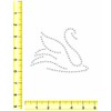 Rhinestone Genie SWAN 5" Magnetic Rhinestone Template, Black