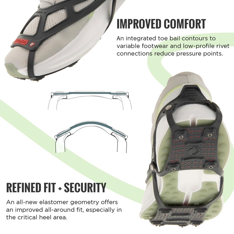 Kahtoola NANOspikes Footwear Traction for ICY Winter Road Running &