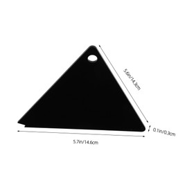 Operitacx Snowboard Waxing Accessories Acrylic Triangle Wax and Brush for Snowboard Edge