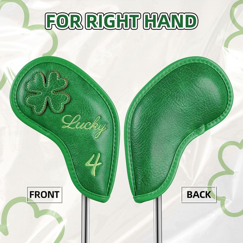 Golf Iron Club Head Covers Magnetic 10pcs 4-9,P,A,S,X Right Hand