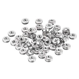uxcell Self -Clinching Nuts,#8-32 x 0.14-Inch Stainless Steel Rivet Nut Round Head Steel Metal Sheet Mounting Hardware Fastener 50pcs