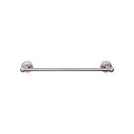 Top Knobs ED10BSNF Edwardian Bath 30 Inch Single Towel Bar Rope Backplate, Brushed Satin Nickel