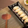 yueton 5 PCS Chopstick Rest Wood Yuanbao Chopstick Holder Spoon