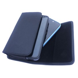 Horizontal Dual Large Phone Holster with Strong Magnetic Closure