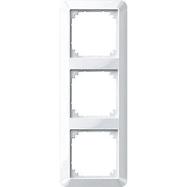 Schneider Electric Merten 389319 1-M Frame 3-Way for Sockets and Switches, Polar White Glossy, Made in Germany [Energy Class B]
