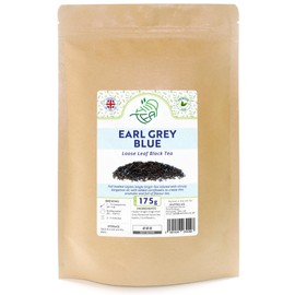 Earl Grey Blue - Premium Loose Leaf Tea Infused With Bergamot Oil - with Cornflowers (Blue, 175g)