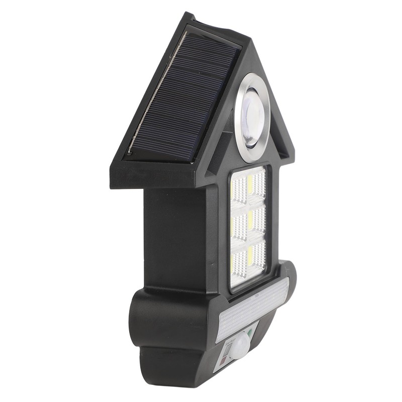 Solar Street Light House Shape ABS LED Motion Sensing Solar