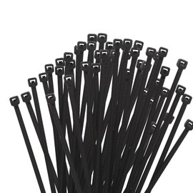 Armpow 6 Inch Black Zip Tie 1000 PCS, 18 Lbs - Small to Medium Zip Tie, Nylon PA66 UV Resistant Cable Tie for Indoor and Outdoor Use - Ideal for bundling and securing objects