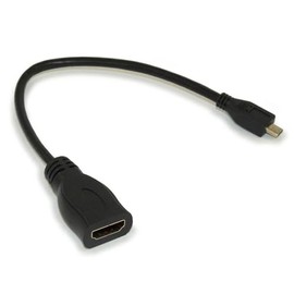 sb components Micro HDMI to HDMI-A Cable, 160mm Micro HDMI Cable with HDR Support, Compatible with Raspberry Pi 4/5, Cameras, Laptops, OTG HDMI Cable