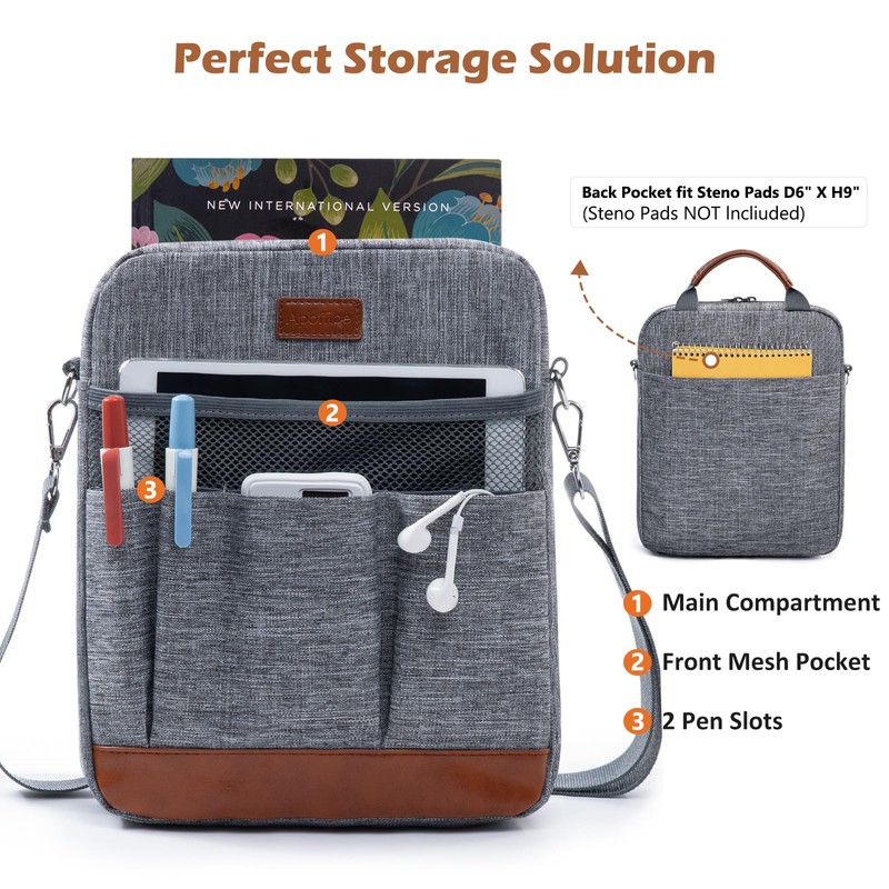 APOFFICE Book Sleeve with Zipper, Book Covers for Book Lovers,