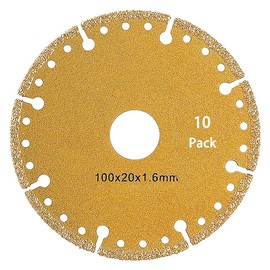 YANCHENLI Indestructible Disc 4.0 - Diamond Angle Grinder Blade - Cut Stainless Steel, Angle Iron, Square Tube, Threaded Steel in Seconds - Compact, 100mm, 1.6mm Thick