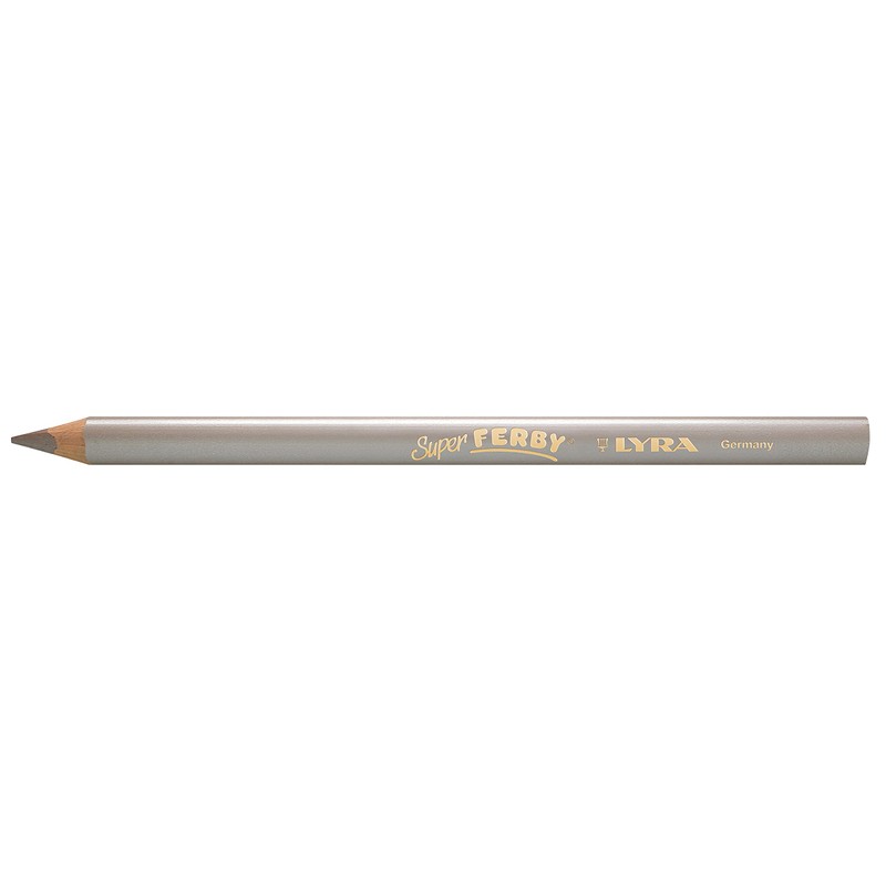 LYRA Super Ferby Metallic Wooden Chunky Colouring Pencils, 6 Assorted