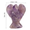 Faux Crystal Angel Figurine Carved Peace Healing Pocket Angel Statue