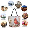 Fashion Pattern Extra Large Shoulder Grocery Tote Bag, Beautiful Cardinal