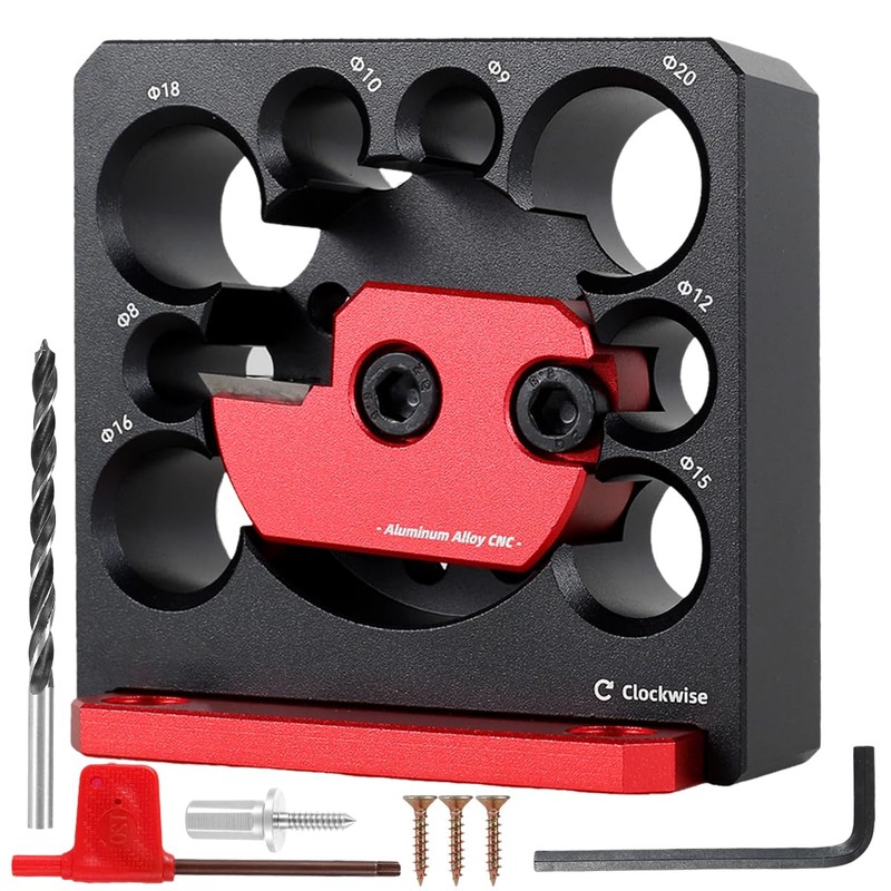 Abizarch Dowel Maker Jig Kit 8-20mm Adjustable Dowel Maker Aluminum
